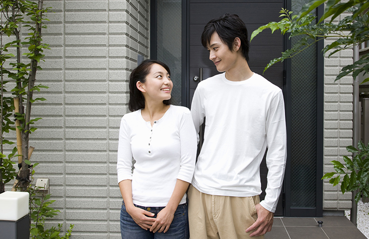 玄関と夫婦