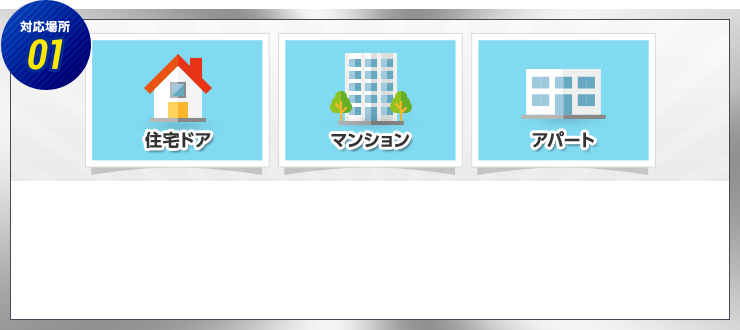 対応場所01 住宅ドア マンション アパート